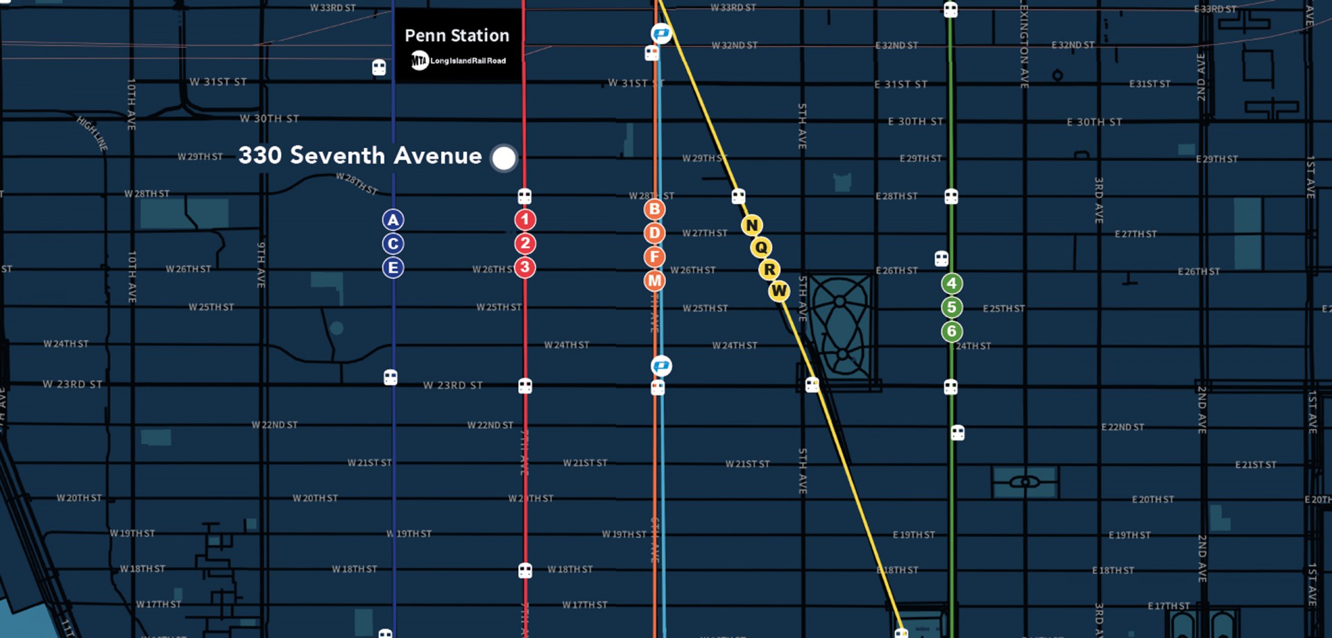 Map for 330 Seventh Avenue