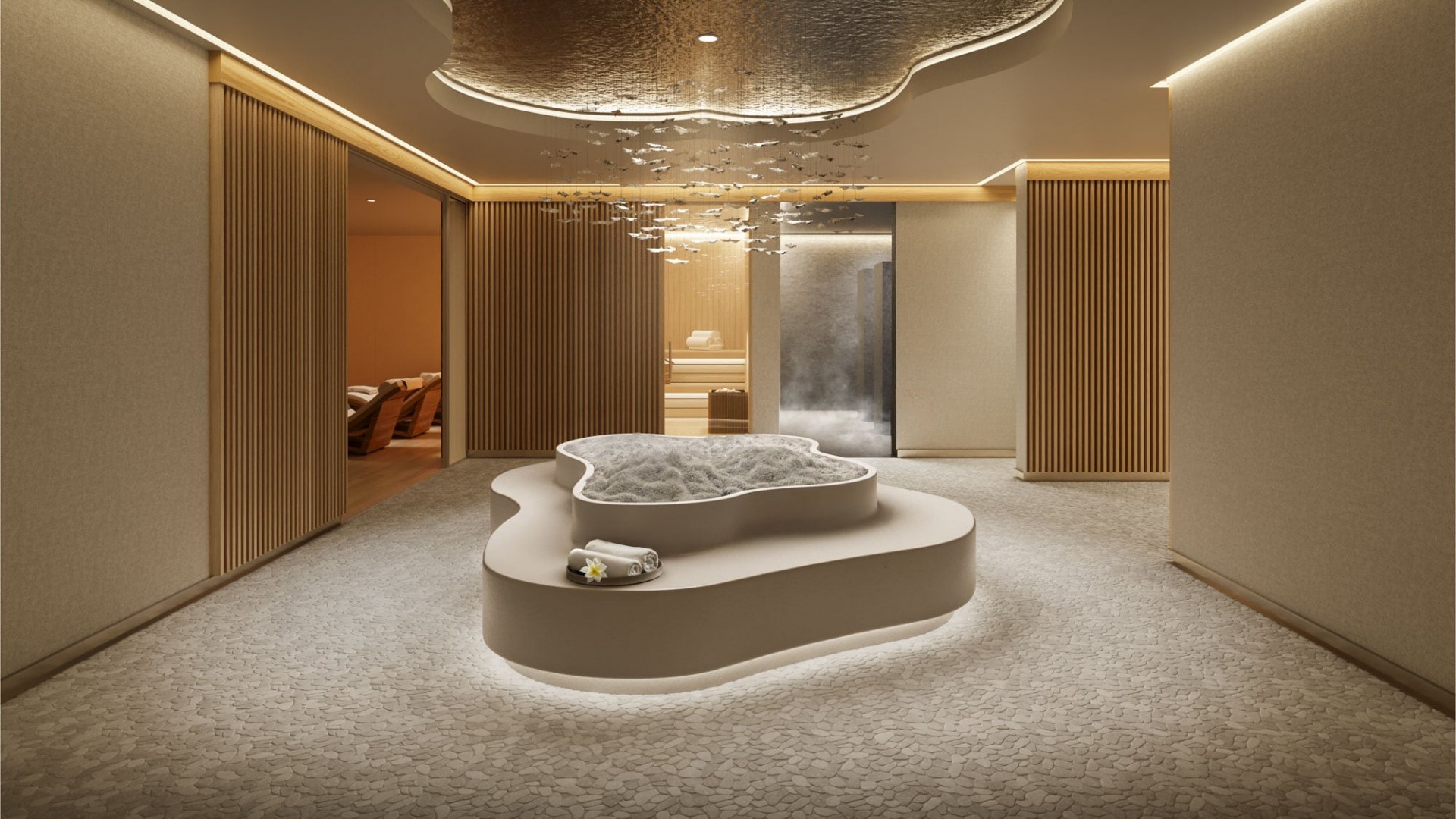 Spa Lounge and Sculpture