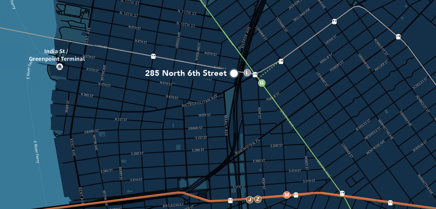 Map for 285 North 6th Street